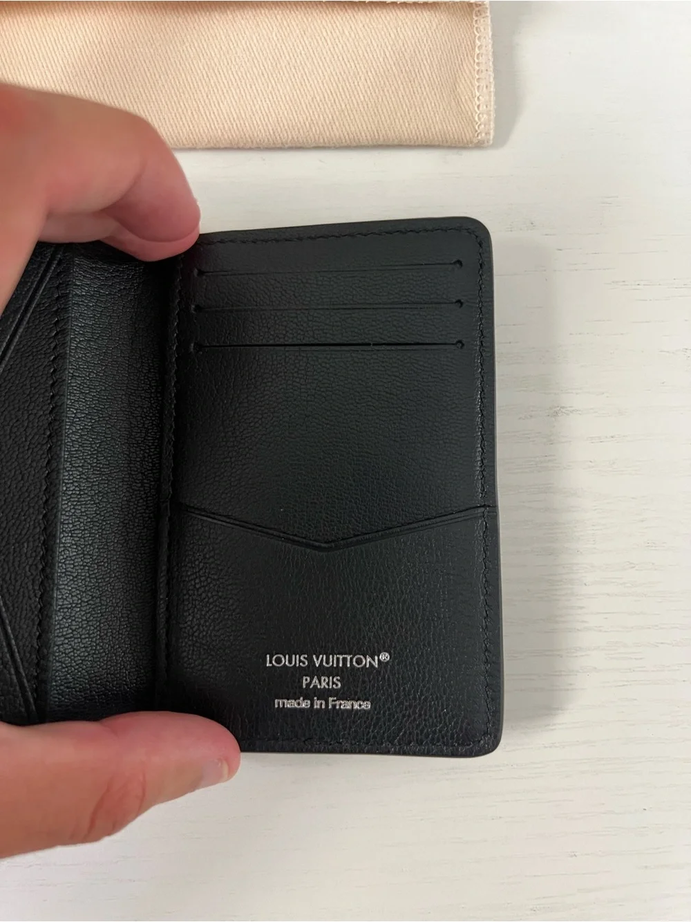 Louis Vuitton Exotic Lizard Green & Black leather Pocket Organizer Mens Wallet